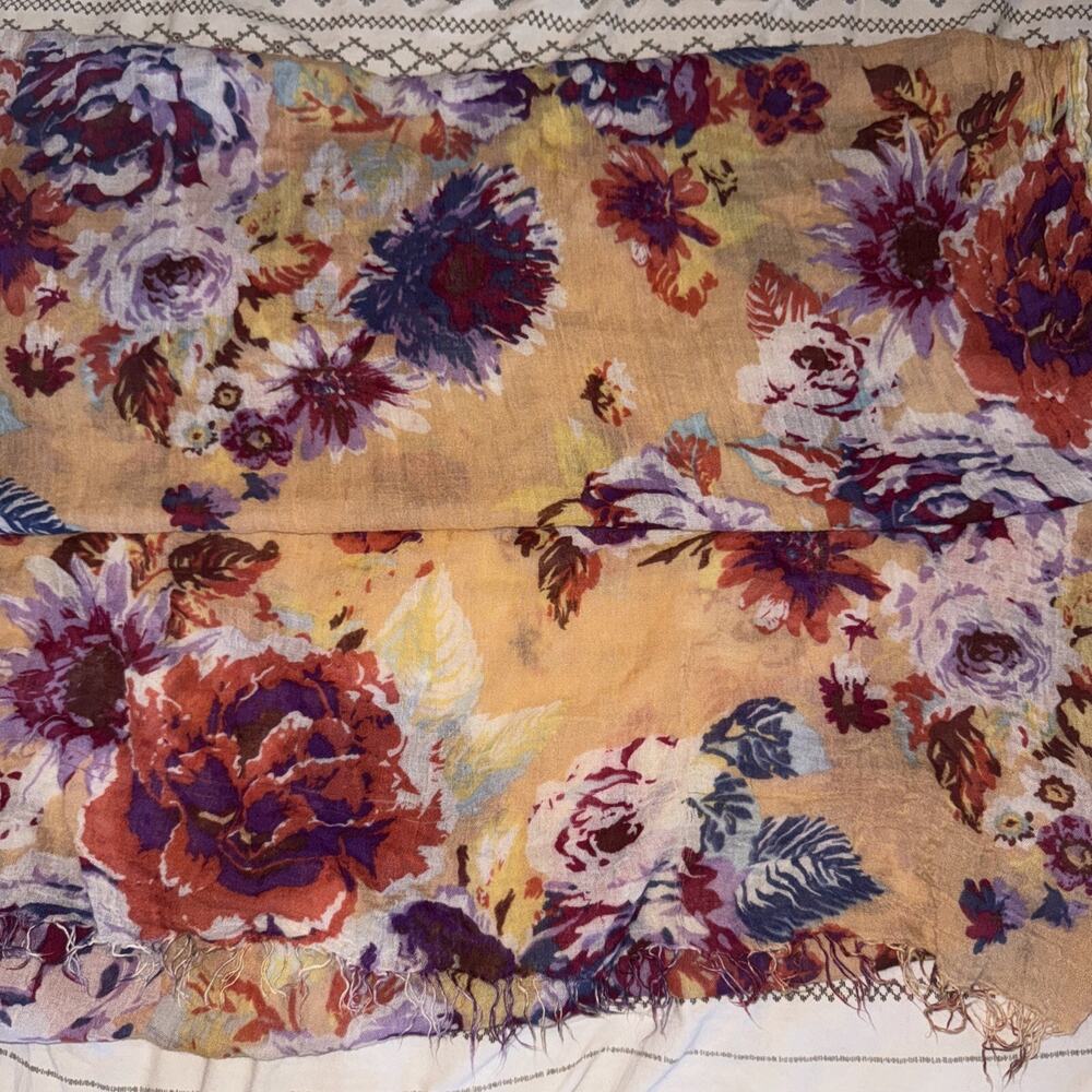 Floral Torino Scarf Spring Fall